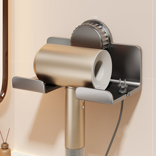Universal Hair Dryer Vault — No-Drill Wall Mount & Cable Management Space Optimizer